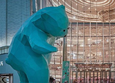 室外大型玻璃鋼大熊雕塑